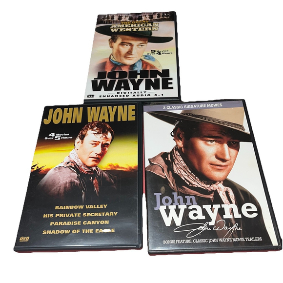 John Wayne DVD Collection American Westerns Cowboy 12 Movies On 3dvd Lot - Picture 1 of 11